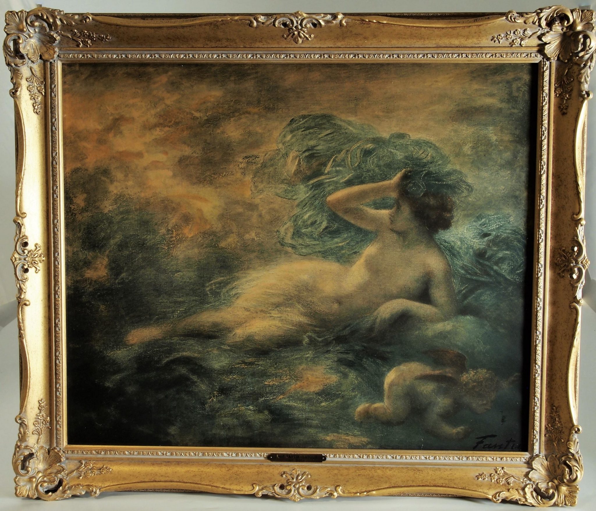 Henri Fantin Latour Lithograph La Nuit Nouveau Deco Arts