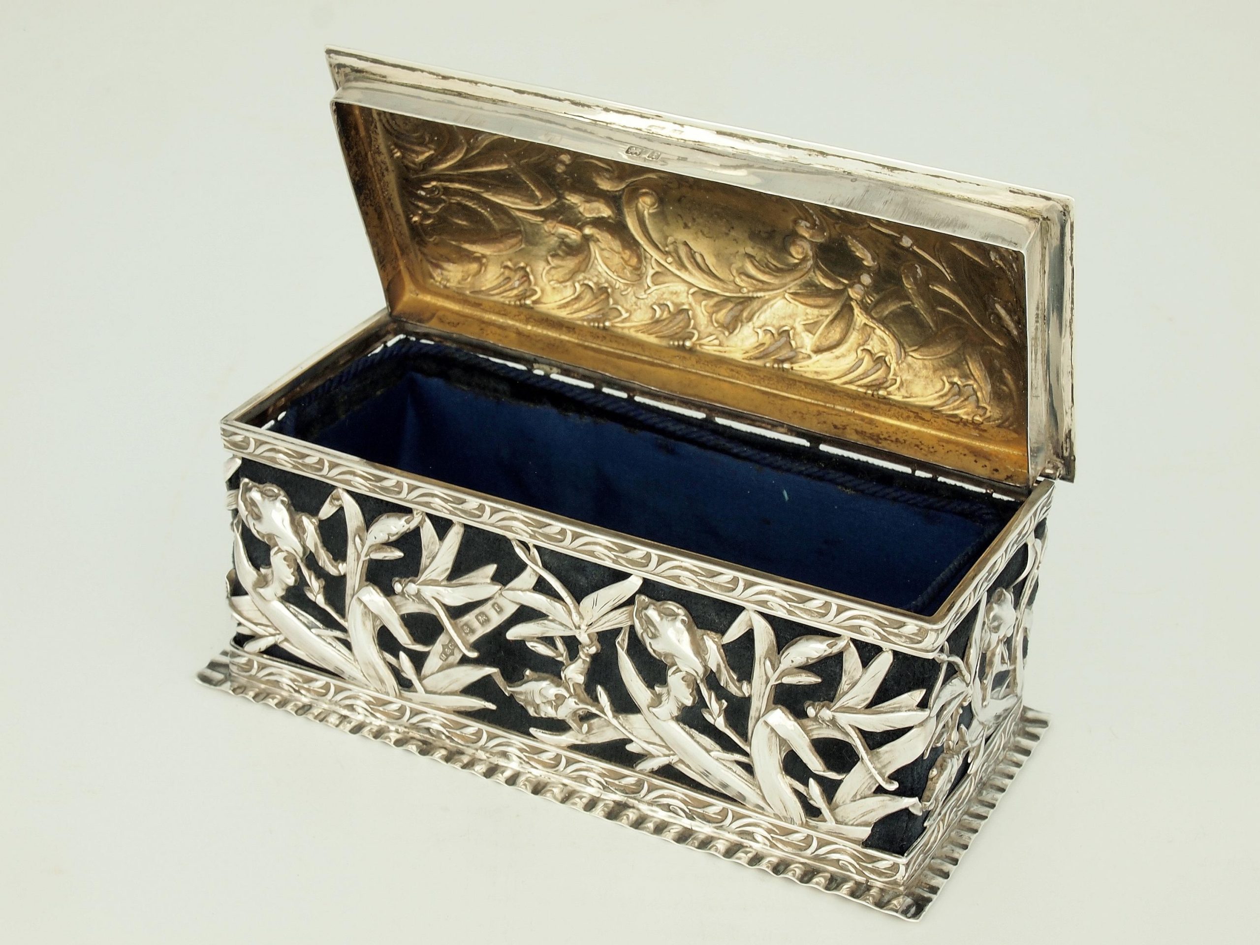 Art Nouveau Silver Trinket Box* - Nouveau Deco Arts