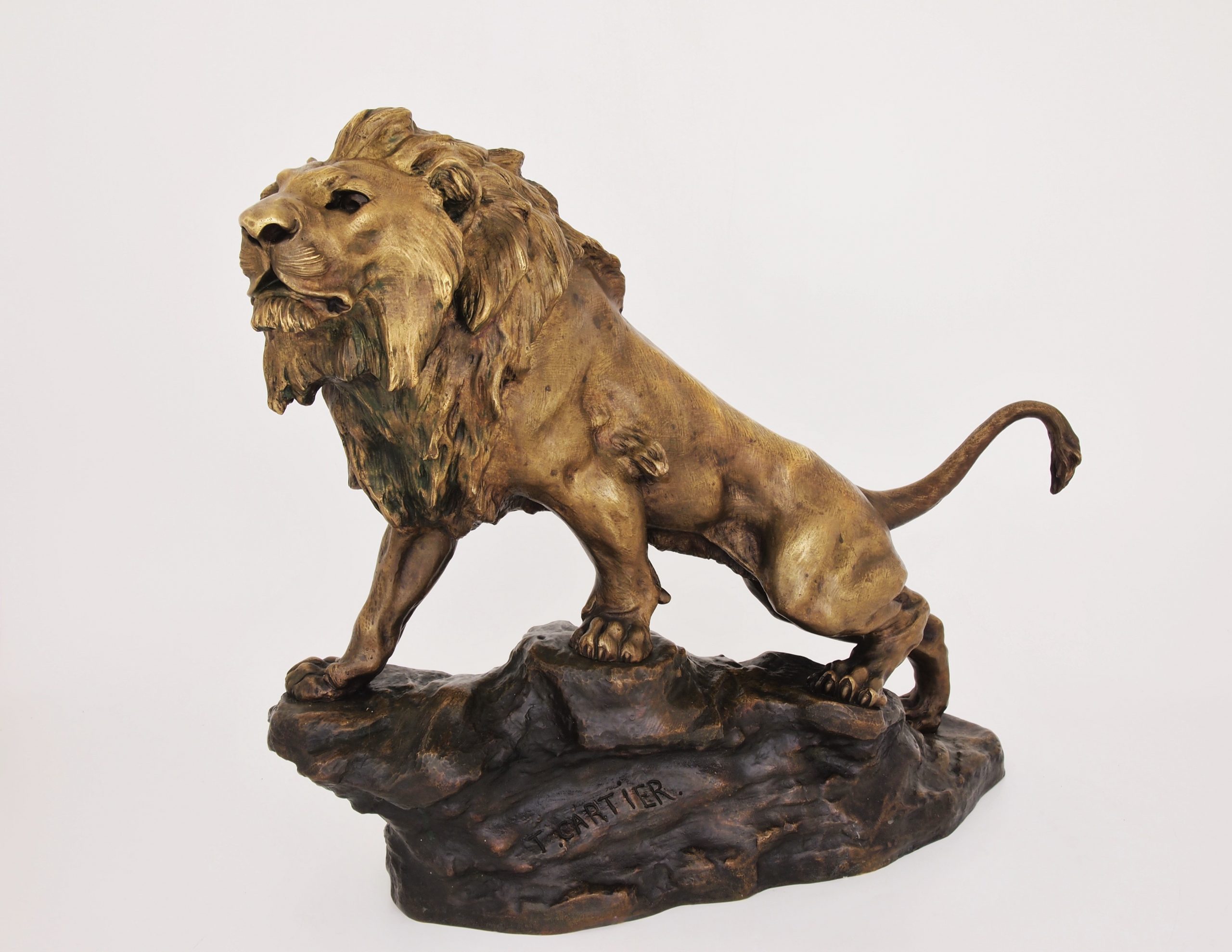 Cartier Bronze Lion* - Nouveau Deco Arts