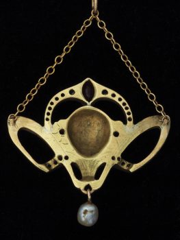 Georg Kleemann Secessionist Gold Pendant Necklace* - Nouveau Deco Arts