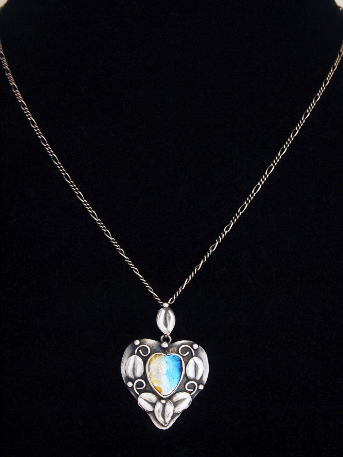 Heart Shaped Arts & Crafts Pendant* - Nouveau Deco Arts